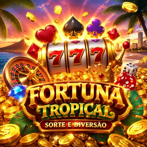 Slot machine com símbolos vencedores e luz dourada